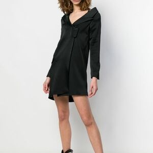 NWT‎ Each x Other Deconstructed Black Blazer Shirt Dress Sz S
